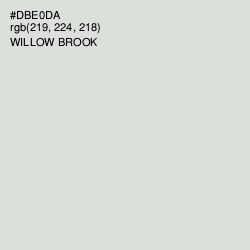 #DBE0DA - Willow Brook Color Image